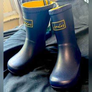 NWT -Joules - kids navy rain boots, size 10